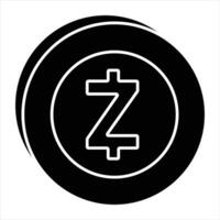 Zcoin Glyph Icon vector