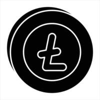 Litecoin Glyph Icon vector
