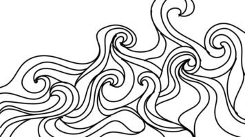 abstract Ocean Waves background. wave ocean background. abstract sea ripple, doodle wavy line background. sea and ocean ripple water background. vector