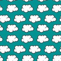 clouds seamless pattern. cartoon clouds pattern for kids. cartoon fluffy clouds seamless pattern background. clouds illustration pattern. vector