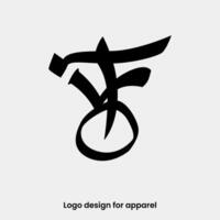 monogram letter TVO logo design. letter OVT logo for apparel brands. TVO logo design for Apparel brand. letter OVT apparel logo design template. vector