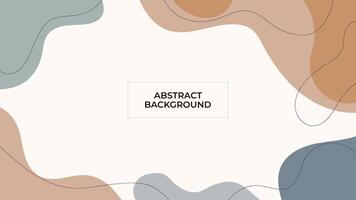 ABSTRACT BACKGROUND WITH HAND DRAWN SHAPES AND LINES PASTEL FLAT COLOR DESIGN TEMPLATE FOR WALLPAPER, COVER DESIGN, HOMEPAGE DESIGN, BROCHURE vector
