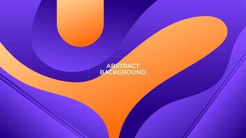 ABSTRACT BACKGROUND GRADIENT PURPLE ORANGE COLOR WITH GEOMETRIC SHAPES SMOOTH LIQUID DESIGN TEMPLATE GOOD FOR MODERN WEBSITE, WALLPAPER, COVER DESIGN, GREETING CARD vector