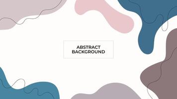 ABSTRACT BACKGROUND WITH HAND DRAWN SHAPES AND LINES PASTEL FLAT COLOR DESIGN TEMPLATE FOR WALLPAPER, COVER DESIGN, HOMEPAGE DESIGN, BROCHURE vector