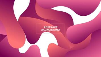 ABSTRACT PINK RED GRADIENT BACKGROUND SMOOTH LIQUID COLORFUL DESIGN WITH SHAPES TEMPLATE GOOD FOR MODERN WEBSITE, WALLPAPER, COVER DESIGN vector