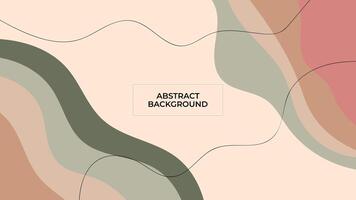 ABSTRACT BACKGROUND WITH HAND DRAWN SHAPES AND LINES PASTEL FLAT COLOR DESIGN TEMPLATE FOR WALLPAPER, COVER DESIGN, HOMEPAGE DESIGN, BROCHURE vector