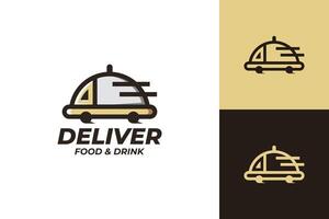 food delivery logo design vector