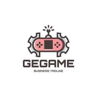 gear game console logo design vector