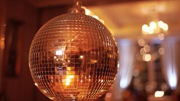 disco ball with lights. photo