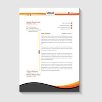 Modern business and corporate letterhead template vector