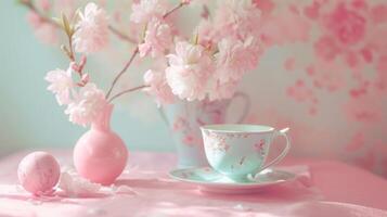 porcelain pink pastel. photo