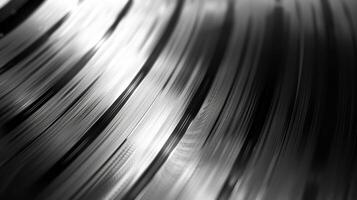 silver vinyl record photo