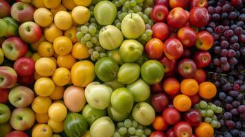 Organic Fruit Texture Display. photo