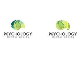 Brain logo design for symbol freedom and psychology. Psychology logo design vector