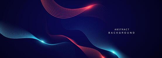 Abstract background with flowing lines vector