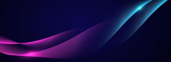 Abstract background with flowing lines vector