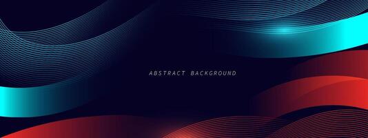 Abstract blue modern background with dynamic geometric shape vector