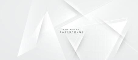 White and gray minimal abstract background vector