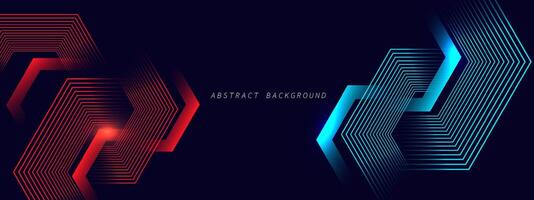 Abstract blue modern background with dynamic geometric shape vector