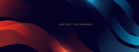 Abstract blue modern background with dynamic geometric shape vector