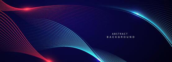 Abstract background with flowing lines vector