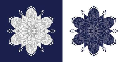 Circular pattern in form of floral mandala vector