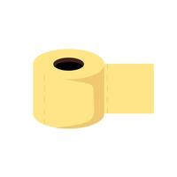 Toilet paper cartoon icon. Toilet Paper isolated on white background. illustration vector