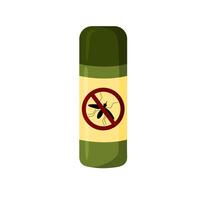 Mosquito insect repellent bottle icon. Bug and mosquito repellent spray aerosol prevention isolated on white background. illustration vector