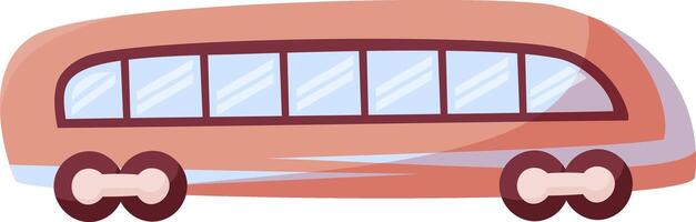 mano dibujar tren aislado en blanco. ilustración en retro estilo.viajar en tren. soltero moderno tren. ferrocarril transporte. plano estilo.turismo. vector