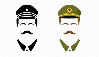 Stalin Joseph ussr leader icon. Historical person silhouette vector