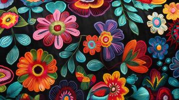 hispanic textile design. photo