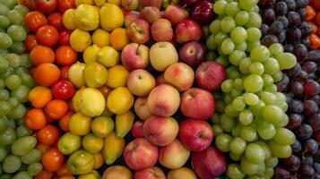 orgánico Fruta textura mostrar. foto