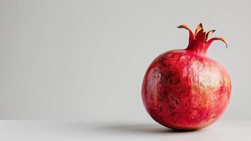 Modern High-Key Portrait of Pomegranate. photo