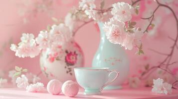 porcelain pink pastel. photo