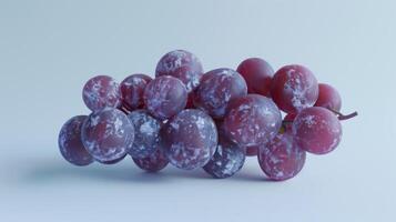 3D isolate on a white background a bunch of grapes. , Food. photo