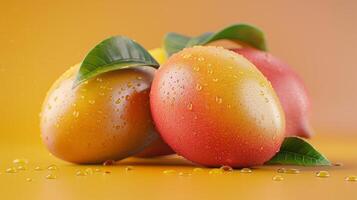 shot studio mango fruit. photo