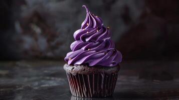 twist purple cupcake photo