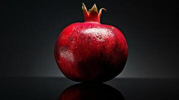 Pomegranate fruit on a black background photo