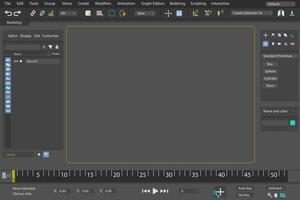 Graphic editor interface background. An editing and drawing toolbar vector