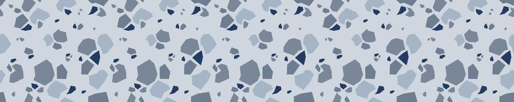 Terrazzo mosaic gray seamless pattern vector