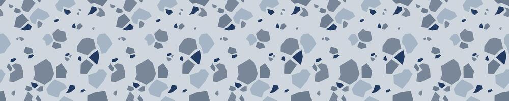 Terrazzo mosaic gray seamless pattern vector