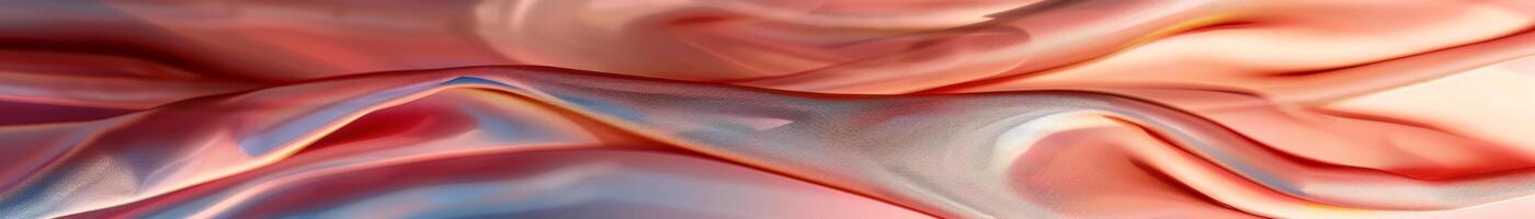 Translucent Silk Fabric Billowing in a Gentle Breeze photo