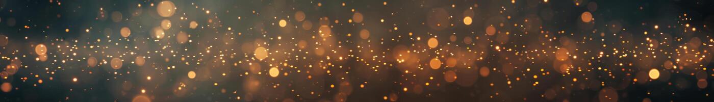 Multitude of Warm Glowing Specks Scattered Across a Dark Space photo