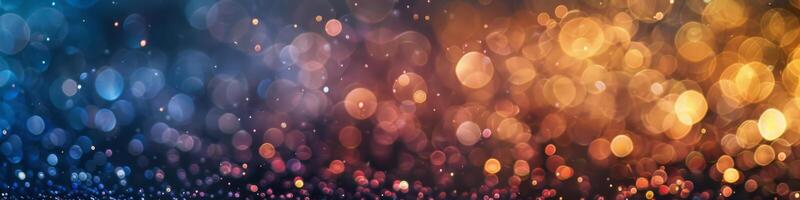 Myriad of Reflective Shimmering Particles Creating a Colorful Bokeh Effect photo