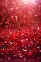 A red background with many red hearts scattered throughout photo