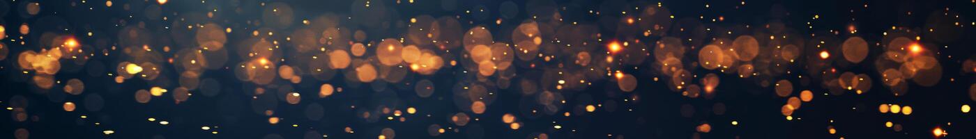 Multitude of Warm Glowing Specks Scattered in Darkness photo