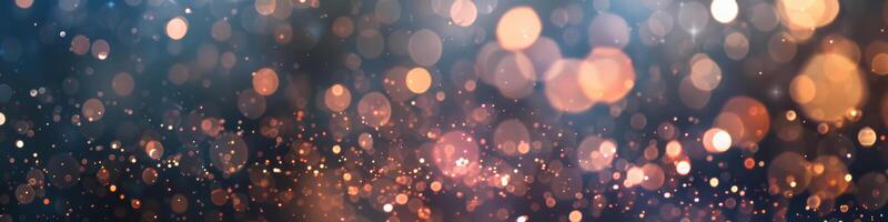 Myriad of Reflective Shimmering Particles Creating Magical Bokeh photo