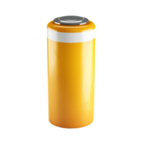 3d cartoon illustration of battery icon on transparent background png