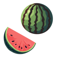 vattenmelon och skiva av vattenmelon png