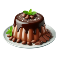 chocola pudding Aan transparant achtergrond png